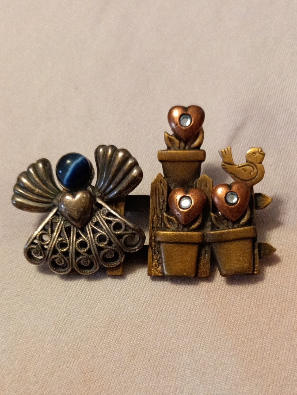 Beautiful Vintage  Angel Brooch By kC